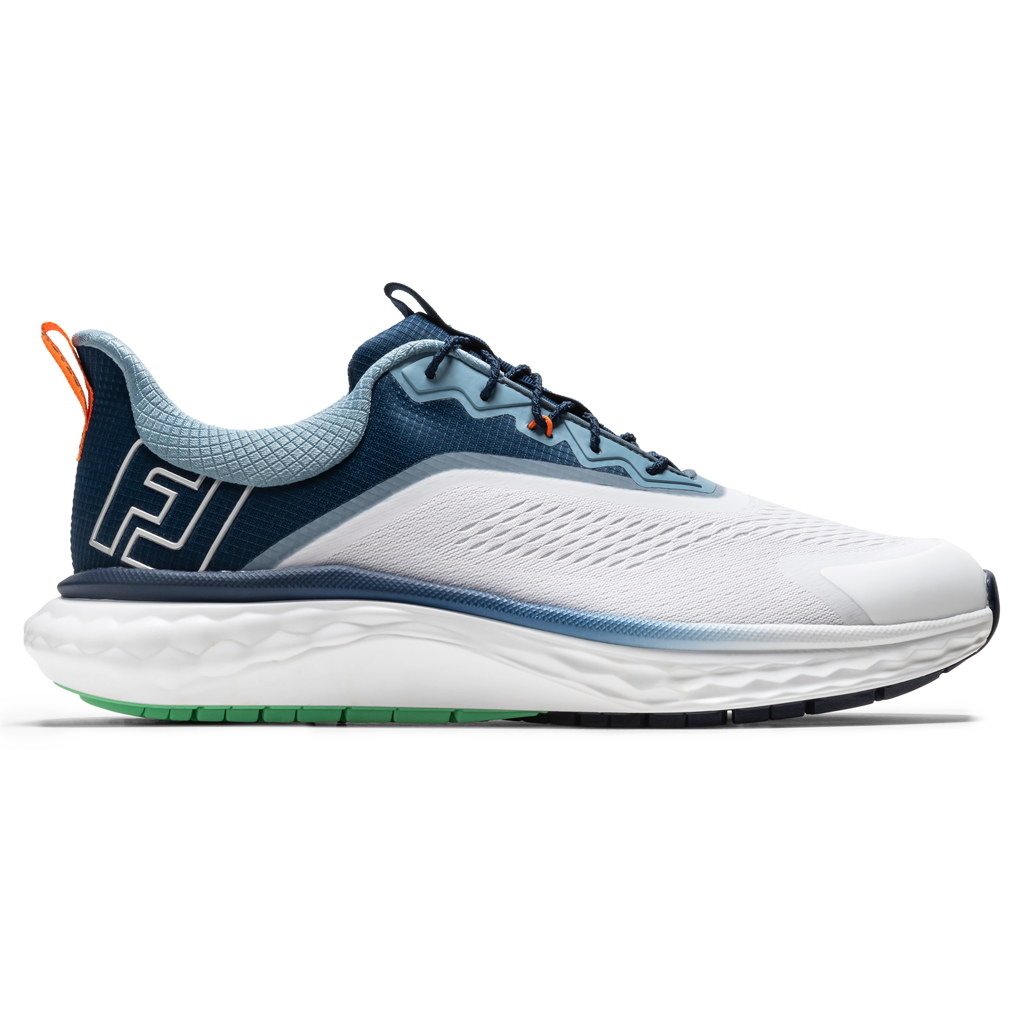 FootJoy Men`s Quantum Textile Golf Shoes - White/Peacoat/Aquamarine