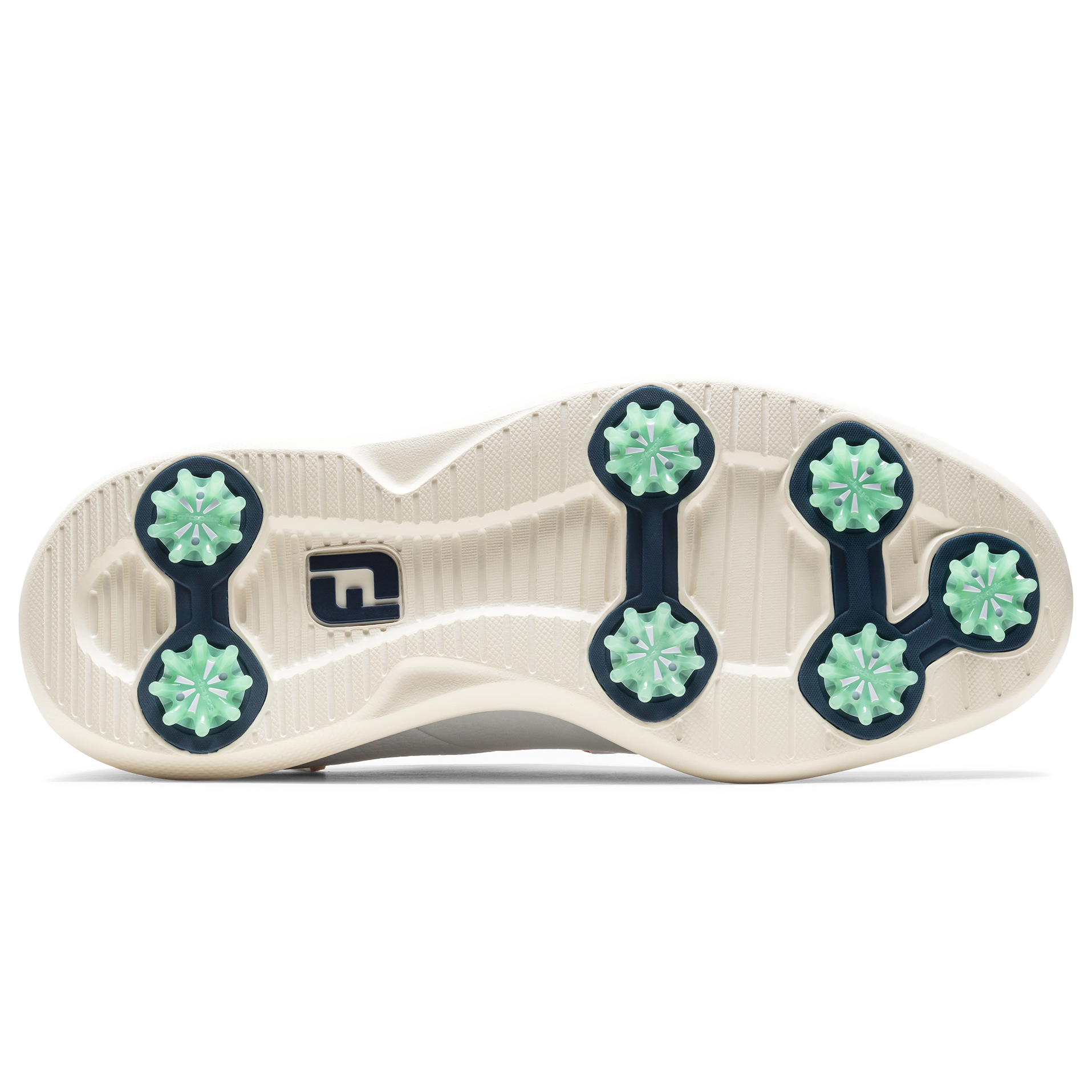 FootJoy Men's 2025 Traditions Golf Shoes - White/Navy/Teal