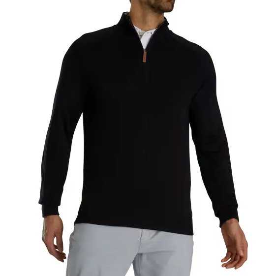 FootJoy Drop Needle Pullover - Black