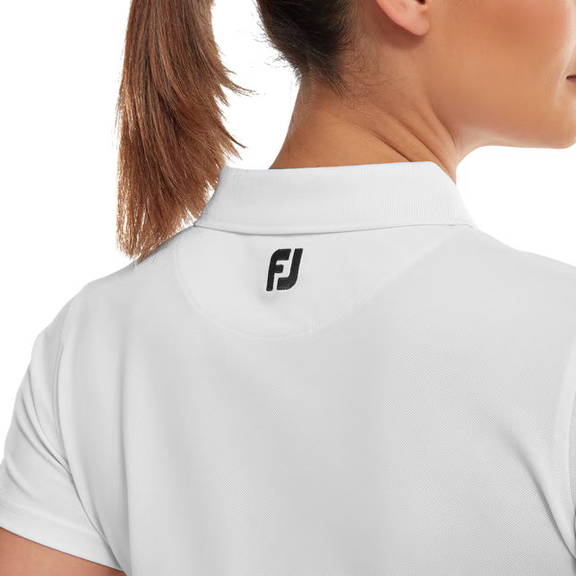 white women's golf polo shirt
