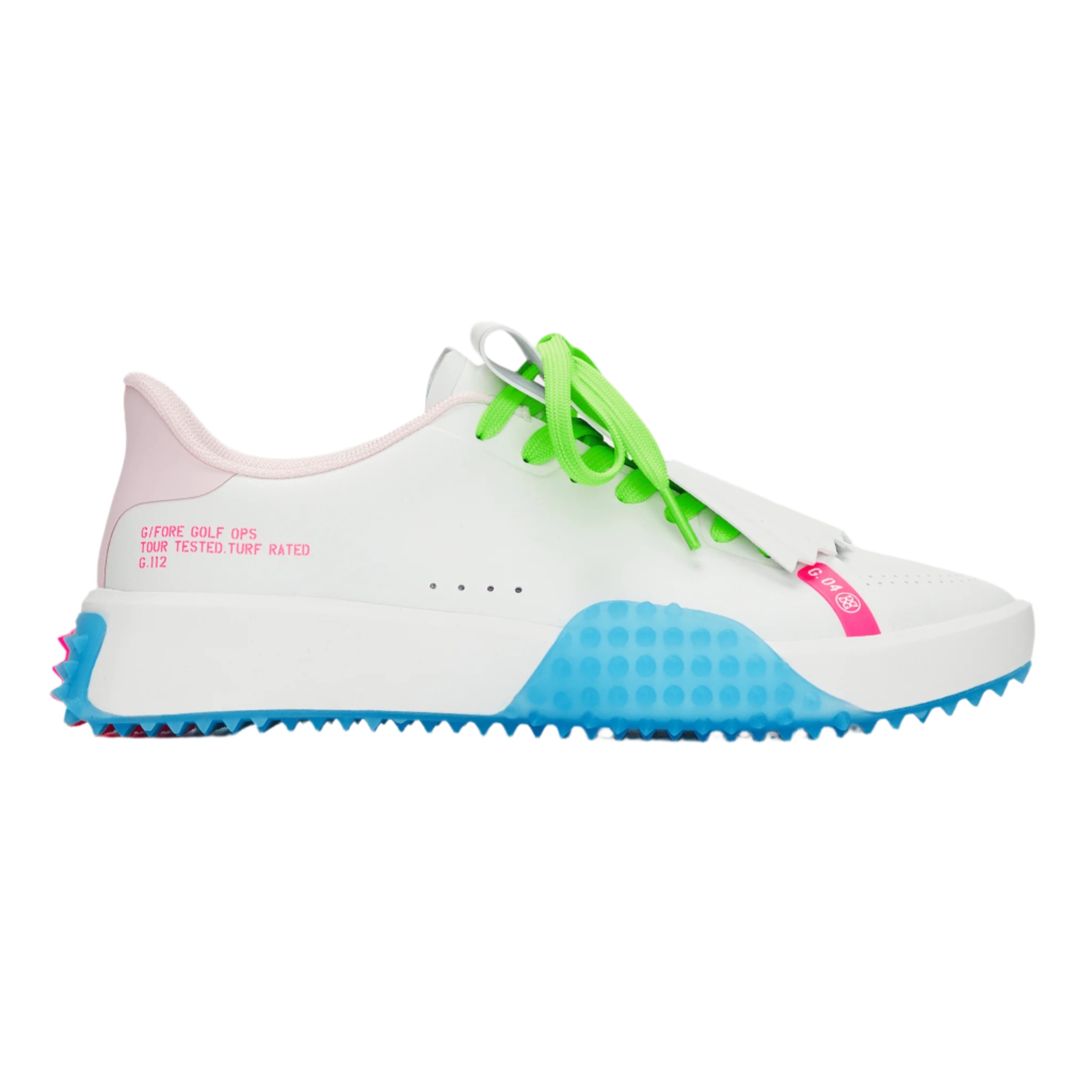 G/Fore Women's G.112 Kiltie Golf Shoe - Snow/Multi
