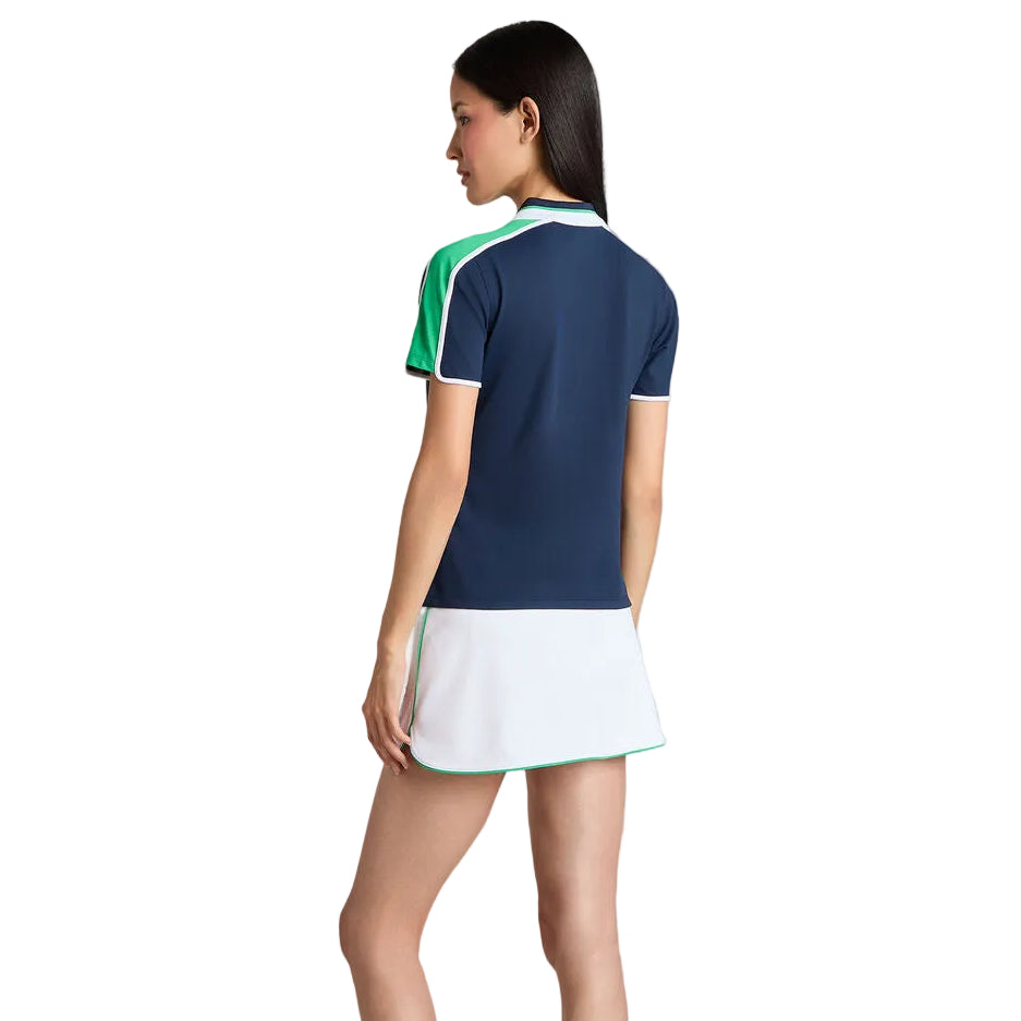 G/Fore Ladies Contrast Tech Pique Zip Polo