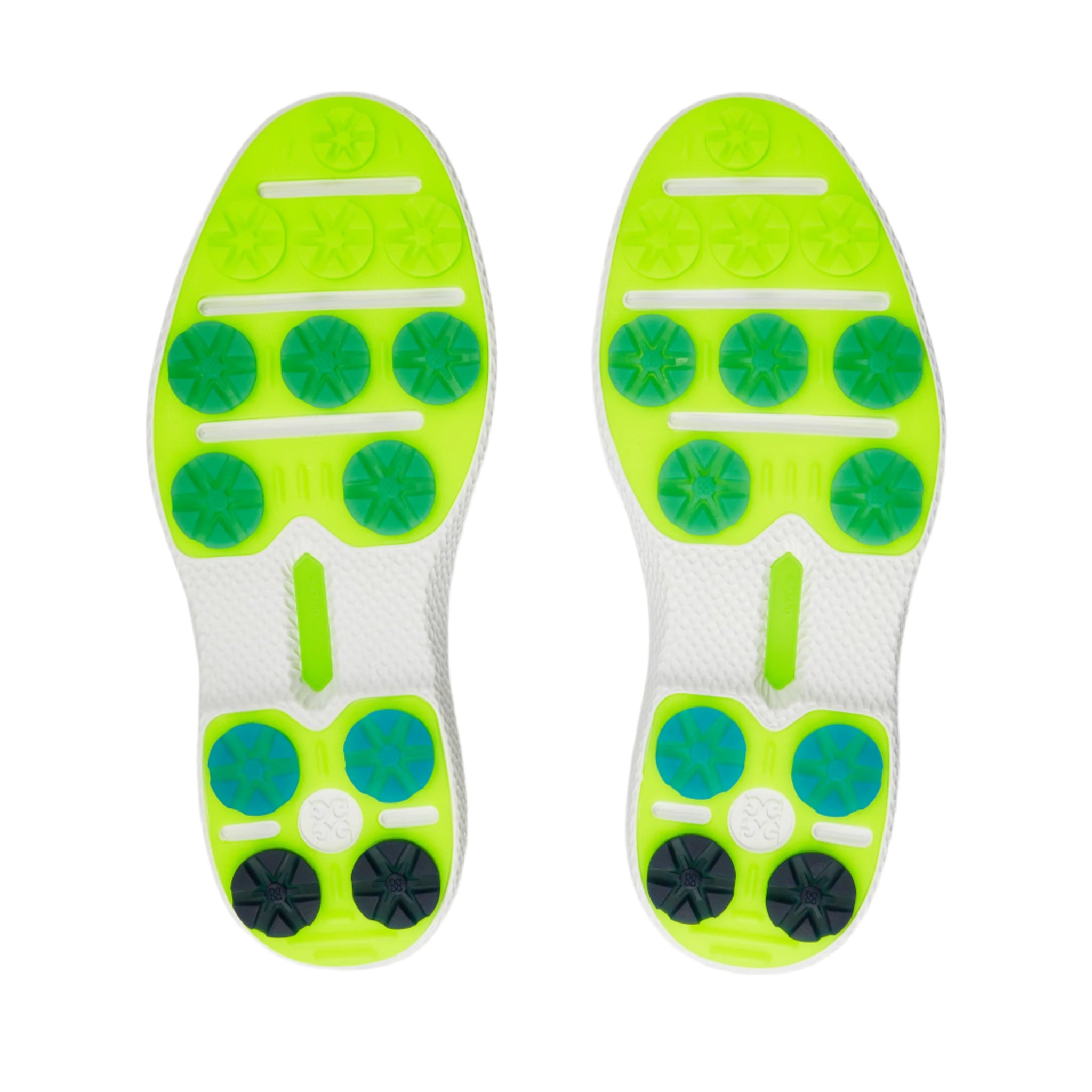 G/Fore Men's Gallivan2r Brogue Saddle Golf Shoe - Snow/Nimbus