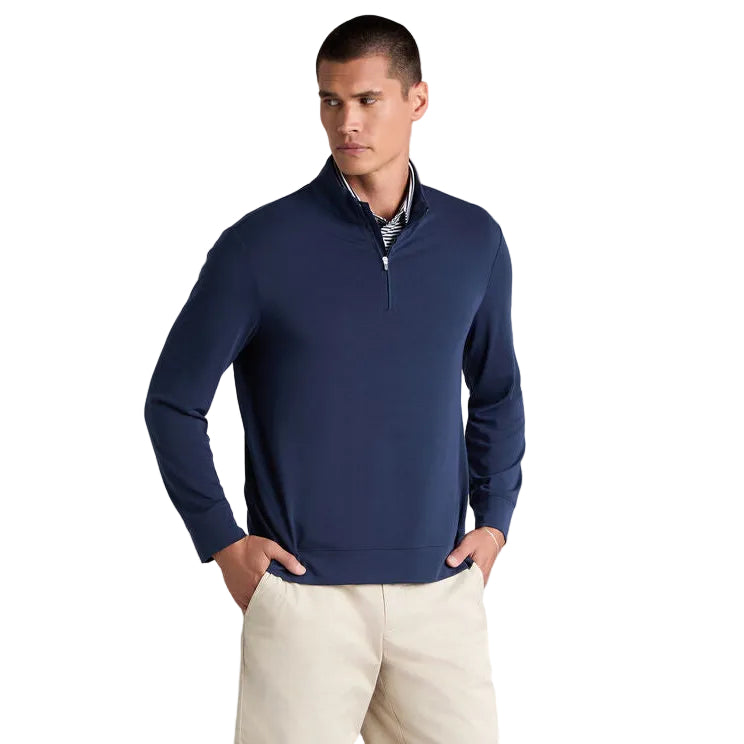 G/Fore Luxe Soft Touch Quarter Zip Jersey - Twilight