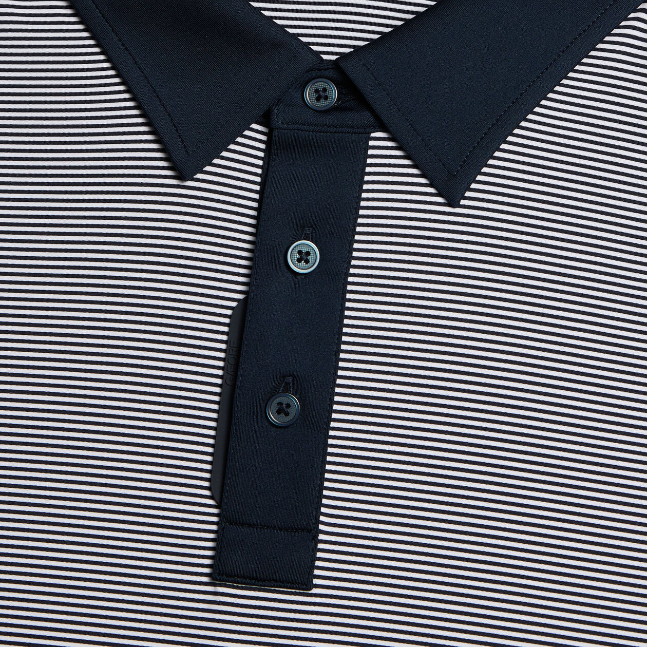 G/Fore Men`s 'Feeder Stripe' Fine Tech Jersey Polo