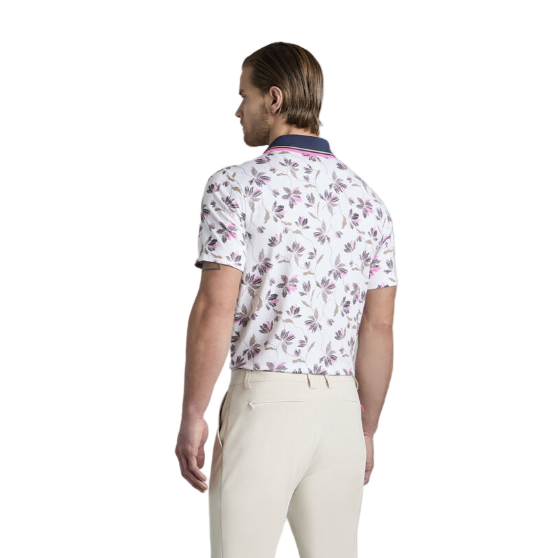 G/Fore Men`s Iris Tech Floral Polo