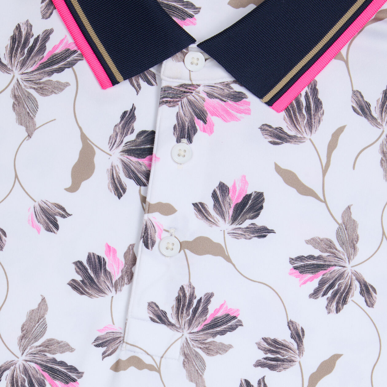 G/Fore Men`s Iris Tech Floral Polo