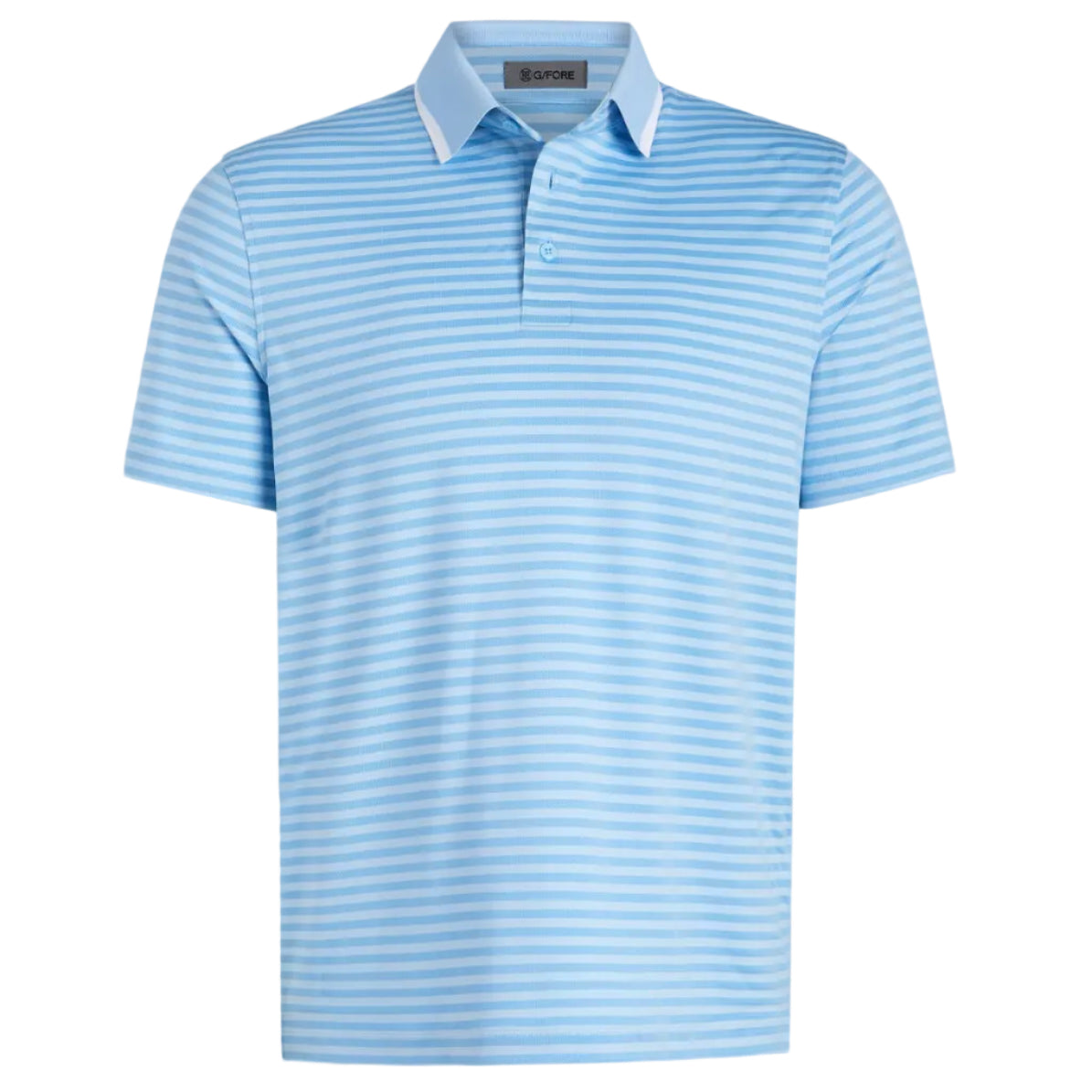 G/Fore Perforated Stripe Jersey Polo - Baja