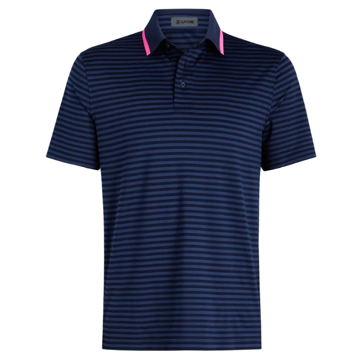 G/Fore Perforated Stripe Jersey Polo - Twilight