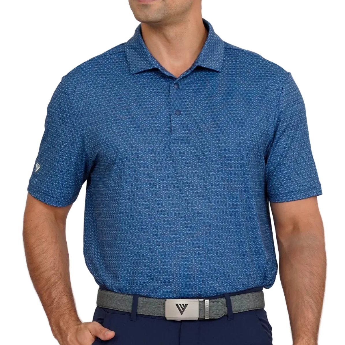 mens golf polo in navy