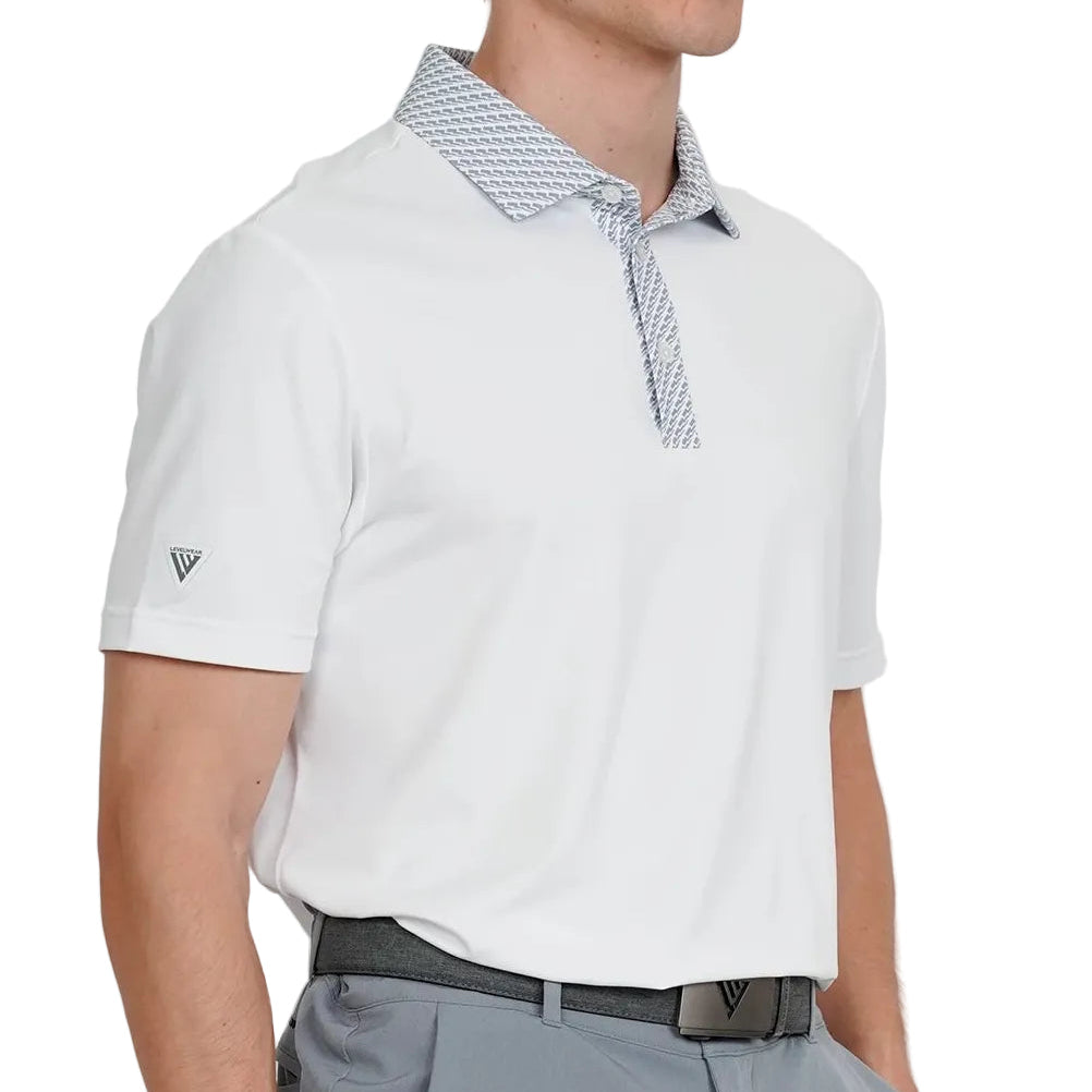 MENS WHITE GOLF POLO