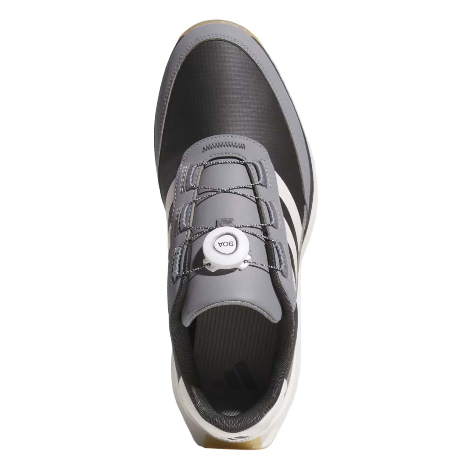 Adidas S2G Spikeless BOA Wide Golf Shoes - Carbon/Chalk White/Grey Three