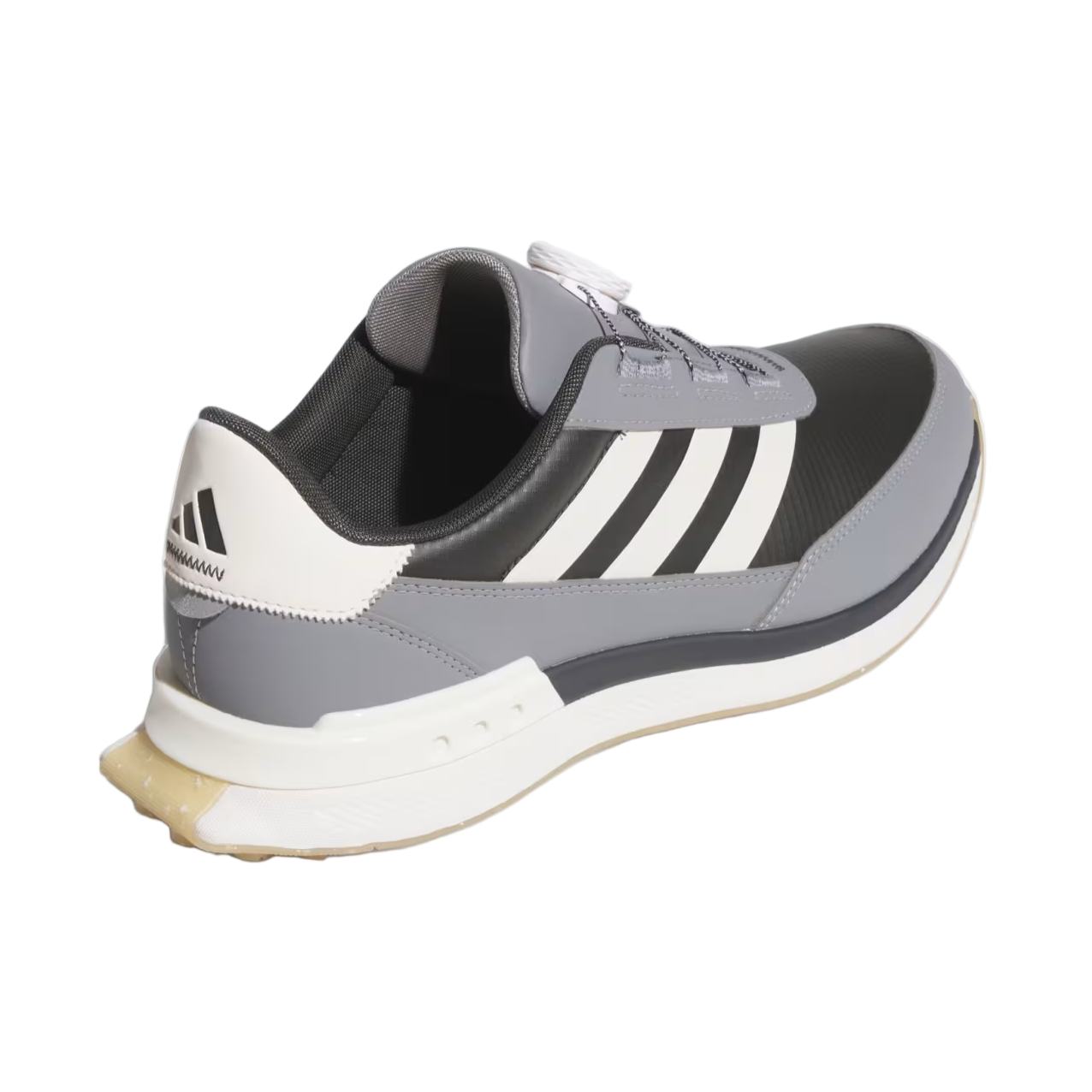 Adidas Men`s S2G Spikeless BOA Wide Golf Shoes - Carbon/Chalk White/Grey Three