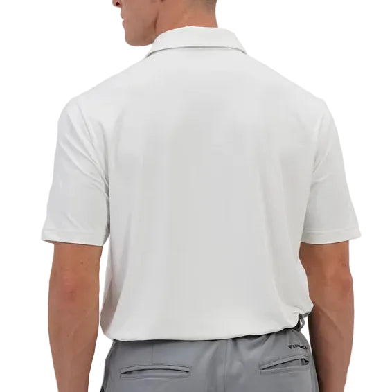mens golf polo in colour white