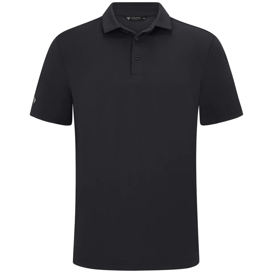 mens golf polo in colour black