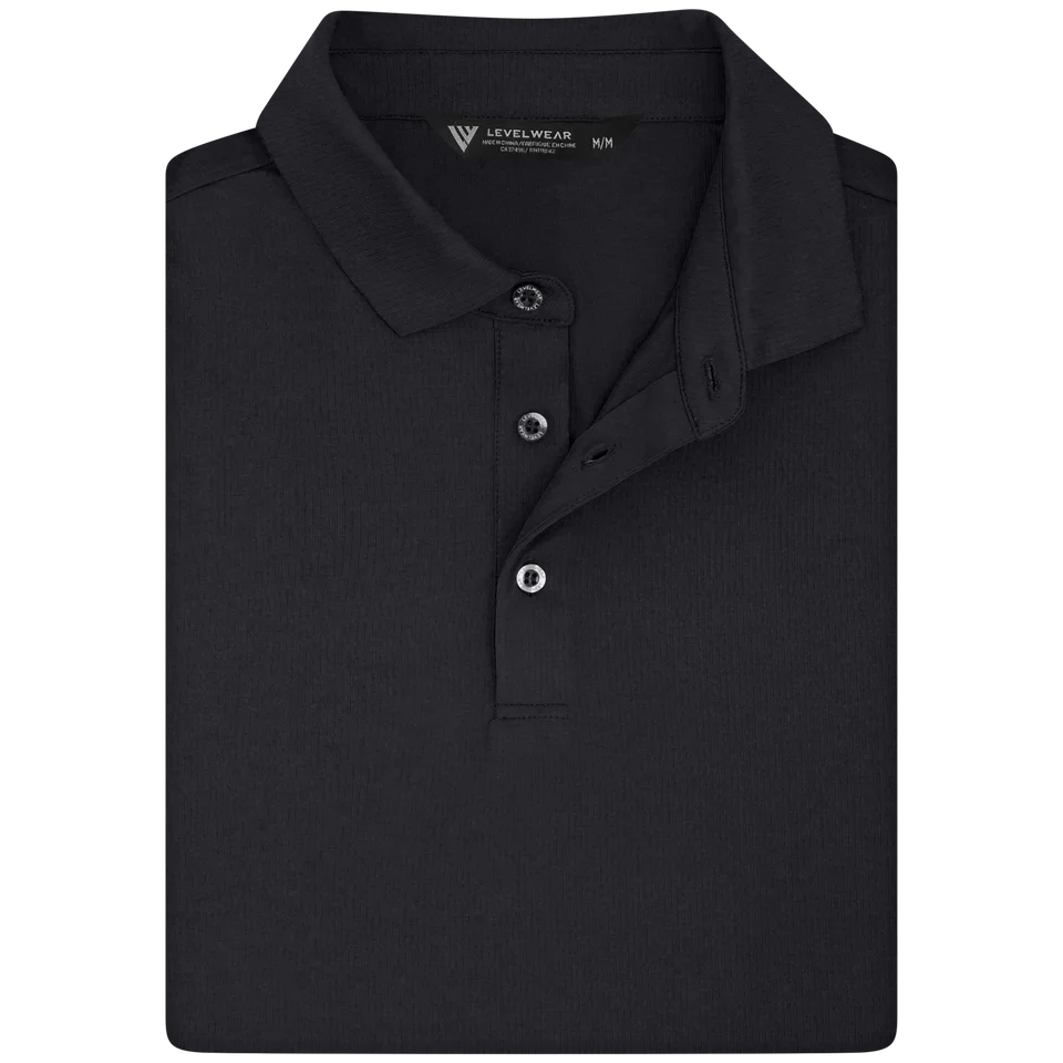 mens golf polo in colour black
