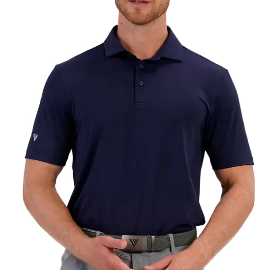 mens golf polo in colour navy