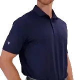 mens golf polo in colour navy