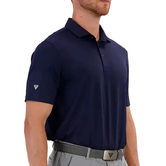 mens golf polo in colour navy