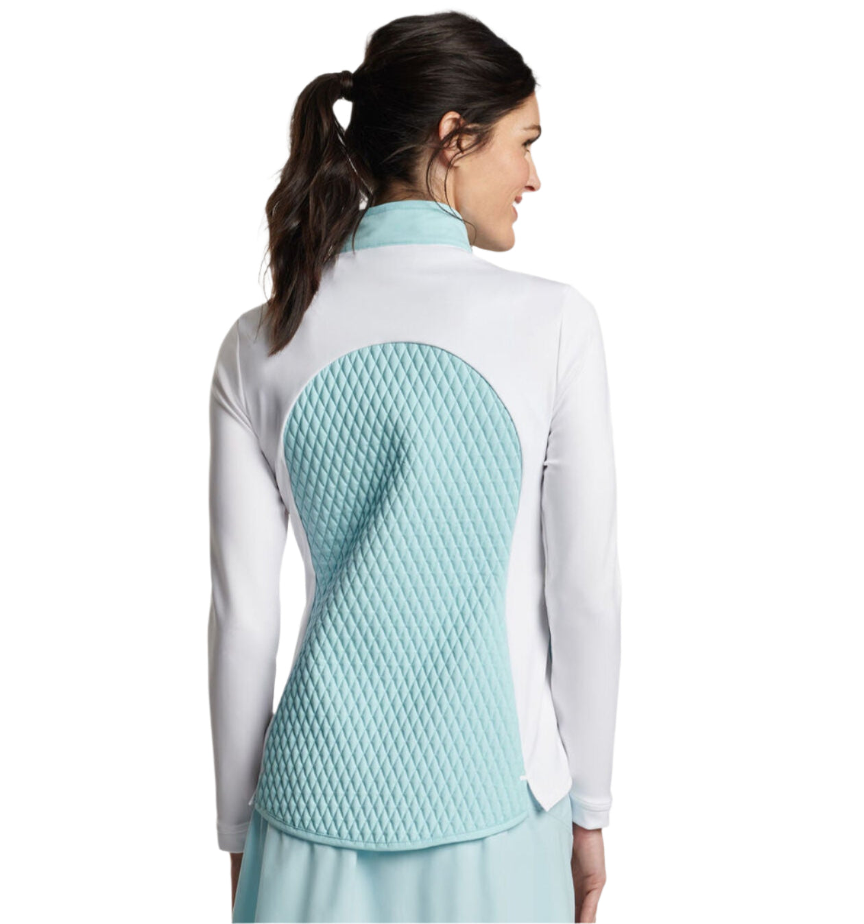 Peter Millar Women's Merge Hybrid Jacket - Blue Spruce/White