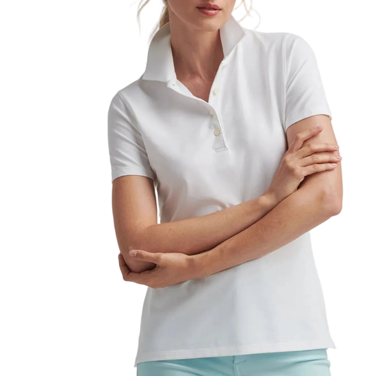 Peter Millar Ladies Albatross Polo - White