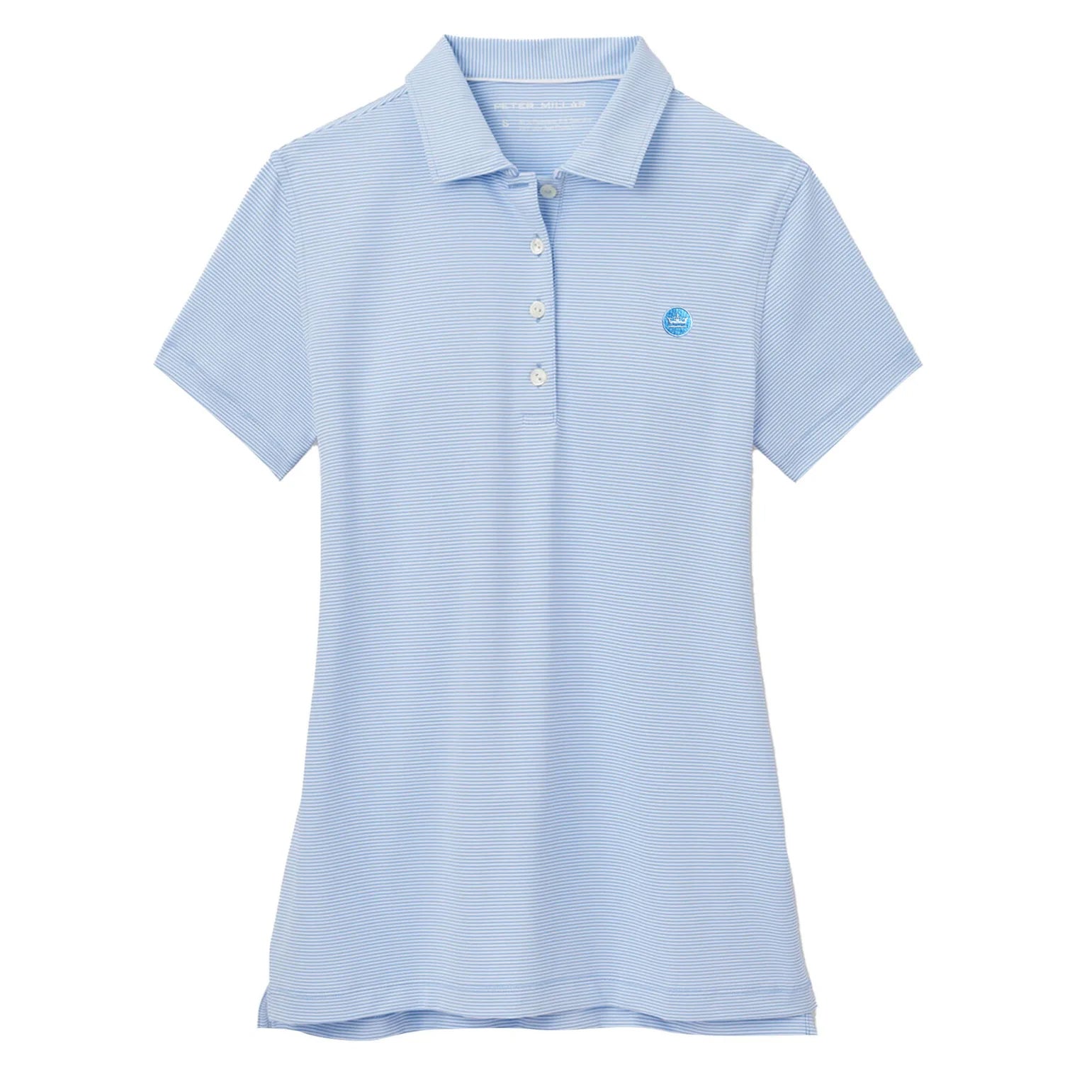 Peter Millar Ladies Jubilee Polo - Cottage Blue Crown