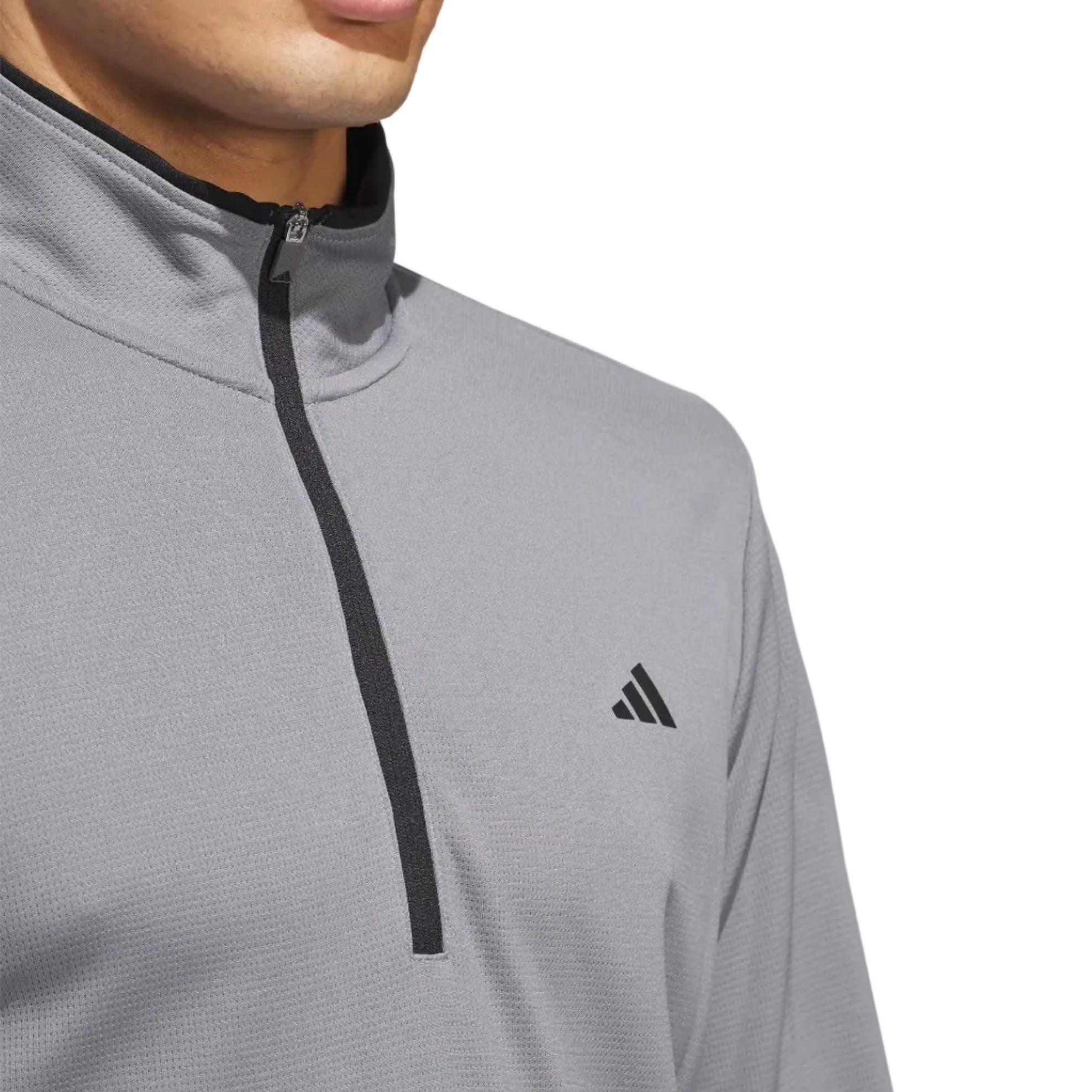 mens golf quarter zip in grey