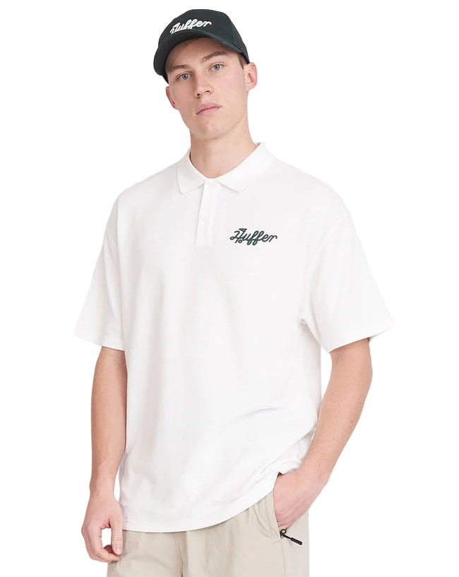 Huffer Golf Men's Par Polo / Ballsy - Chalk