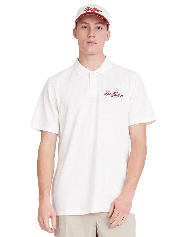 Huffer Golf Men's Classic Polo - Chalk