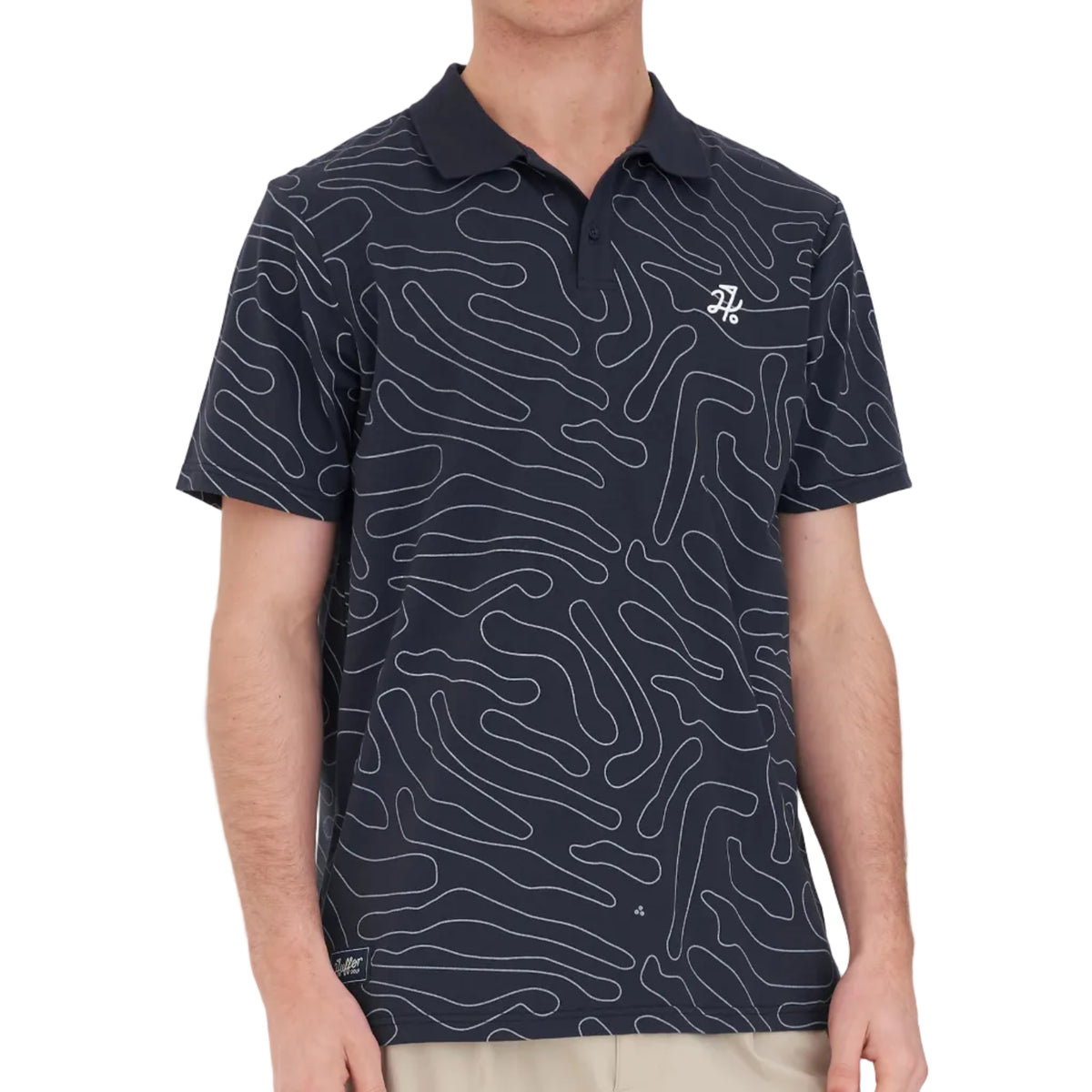 huffer mens golf polo
