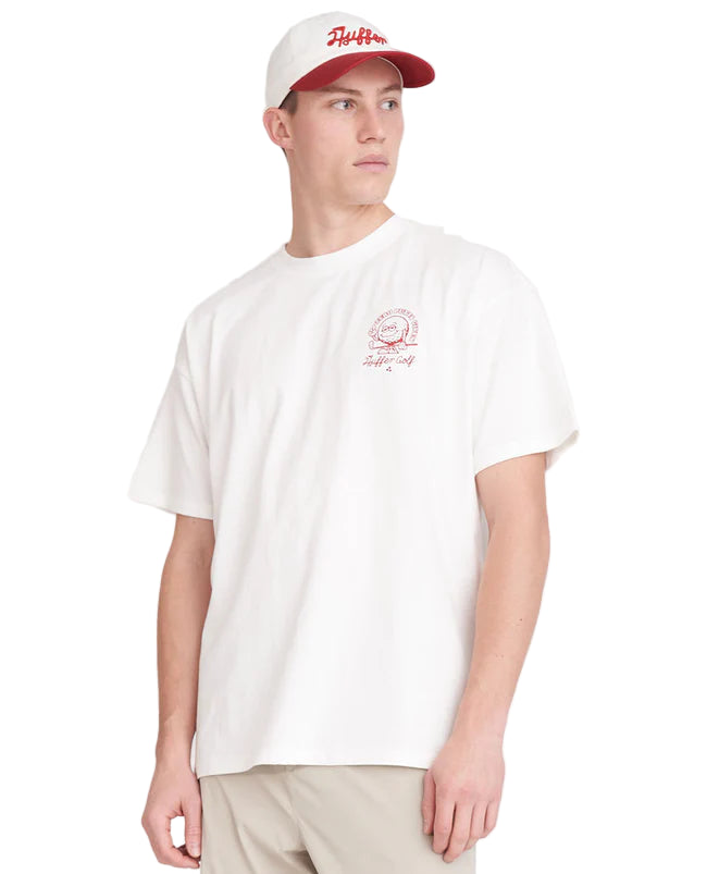 Huffer Golf Men's Block Tee 220 / Zero Putts - Chalk