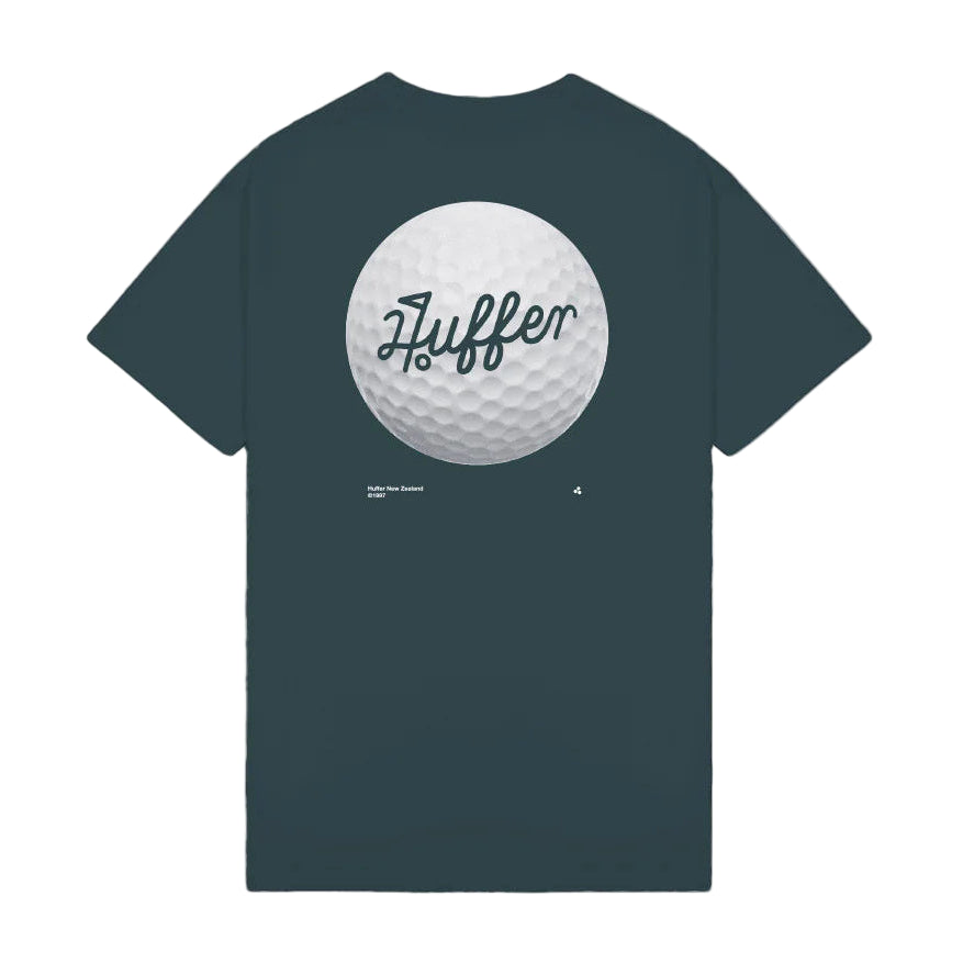 Huffer Golf Block Tee 220 / Groove - Golf Green