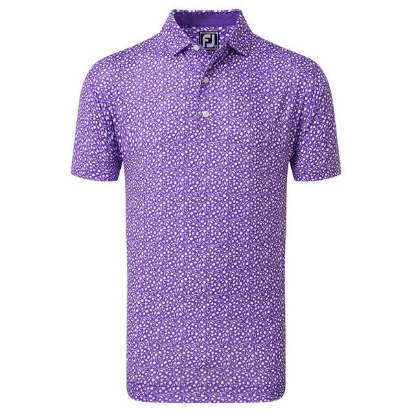 Footjoy Tossed Tulips Lisle Polo