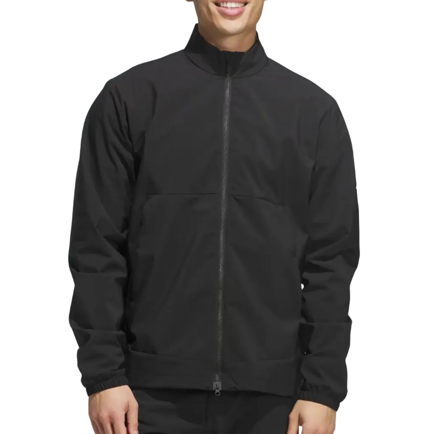 adidas mens golf jacket zip up in black
