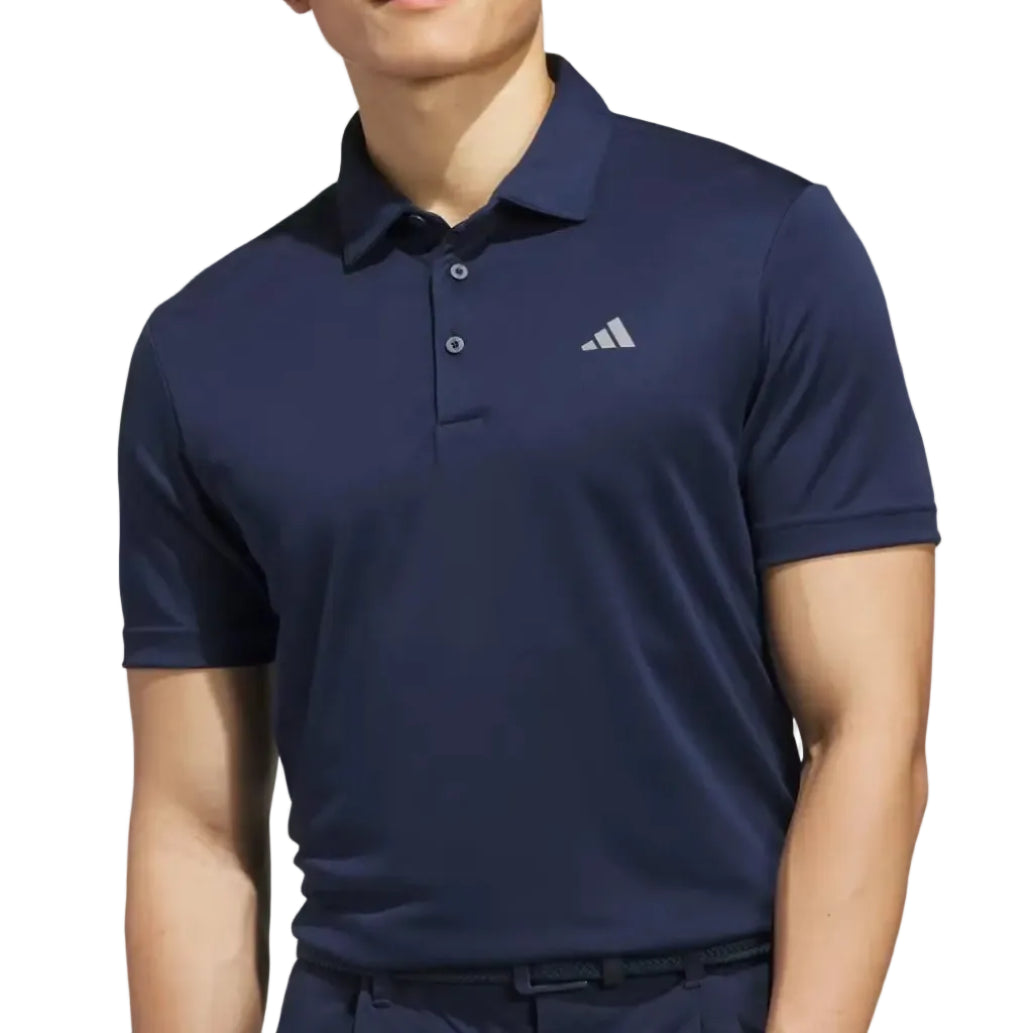 adidas mens golf polo in navy