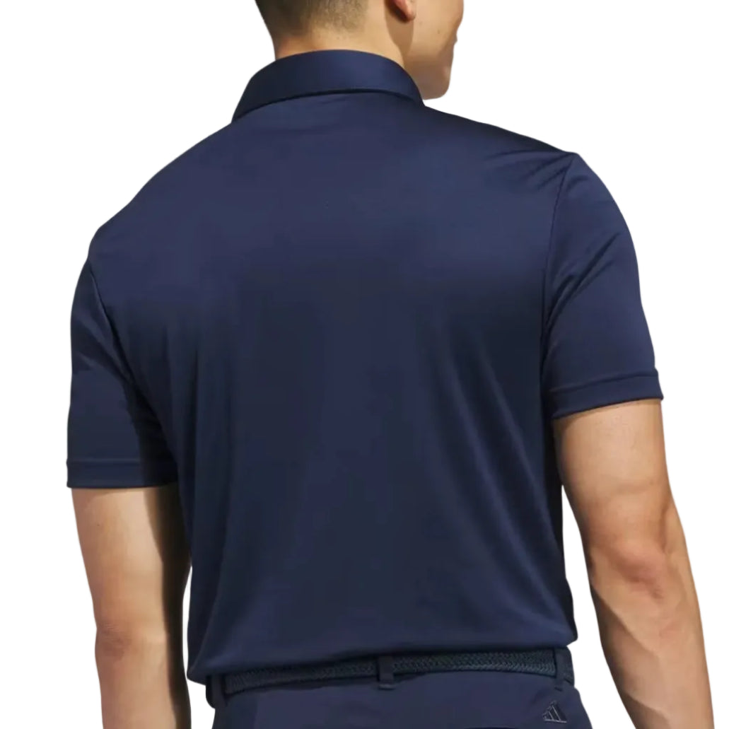 adidas mens golf polo in navy