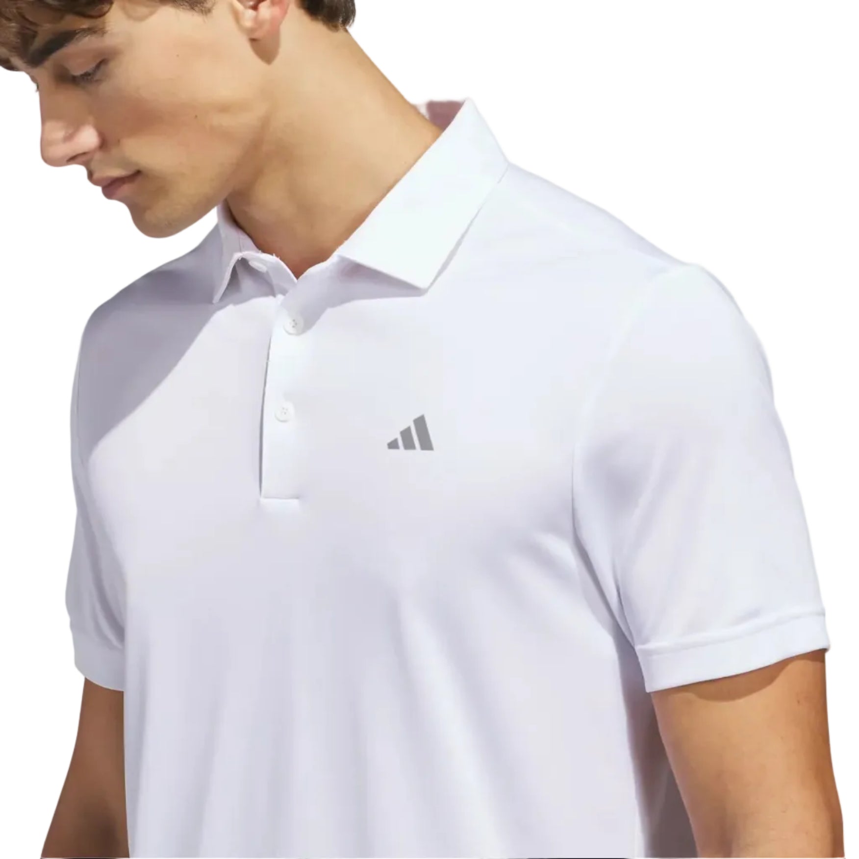 adidas mens golf polo in white