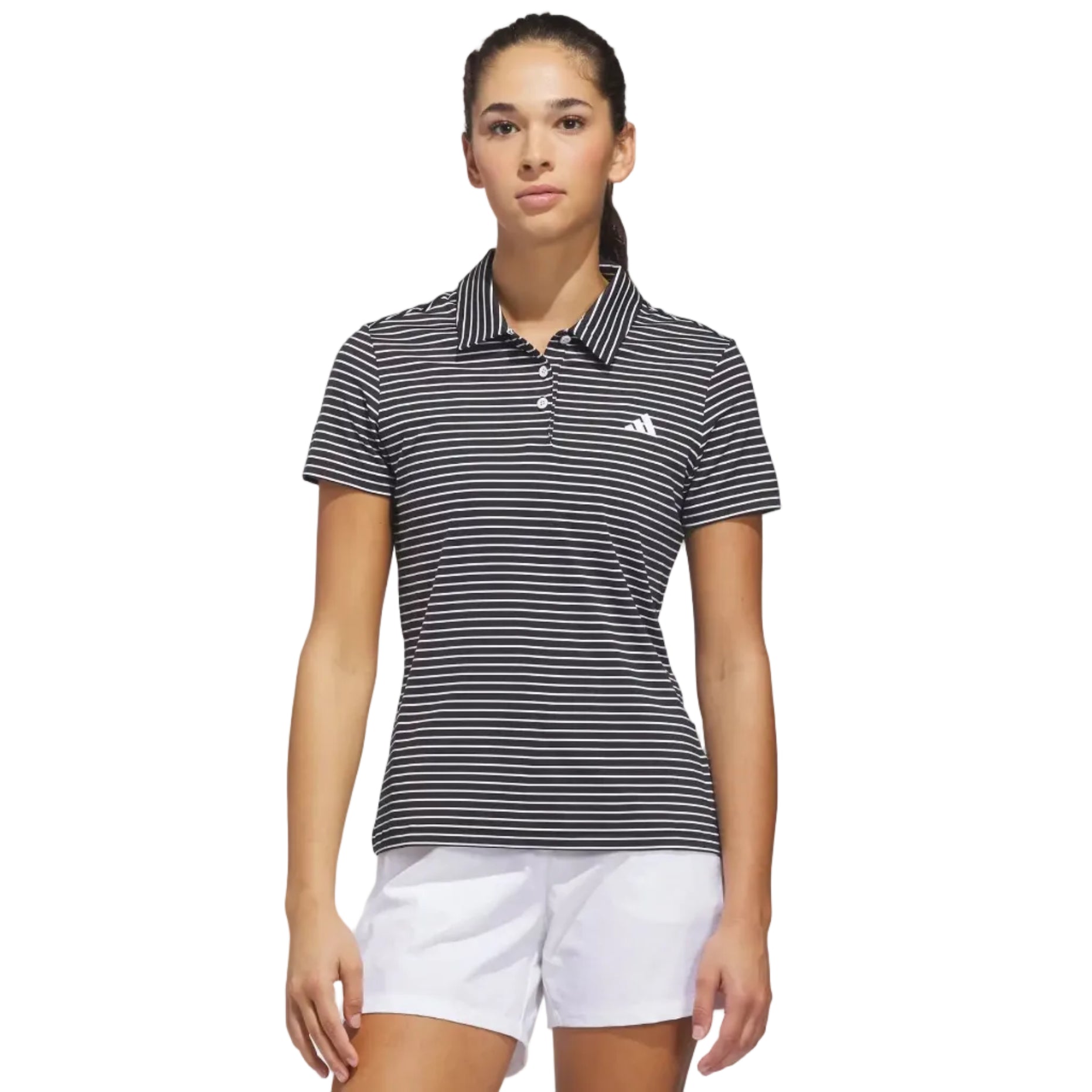 Adidas Ladies Performance Stripe Polo