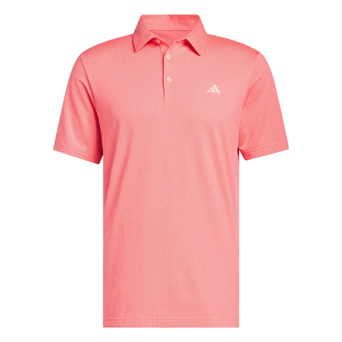 Adidas Men's Performance Textured Polo - Frozen Turbo/ Solar Turbo