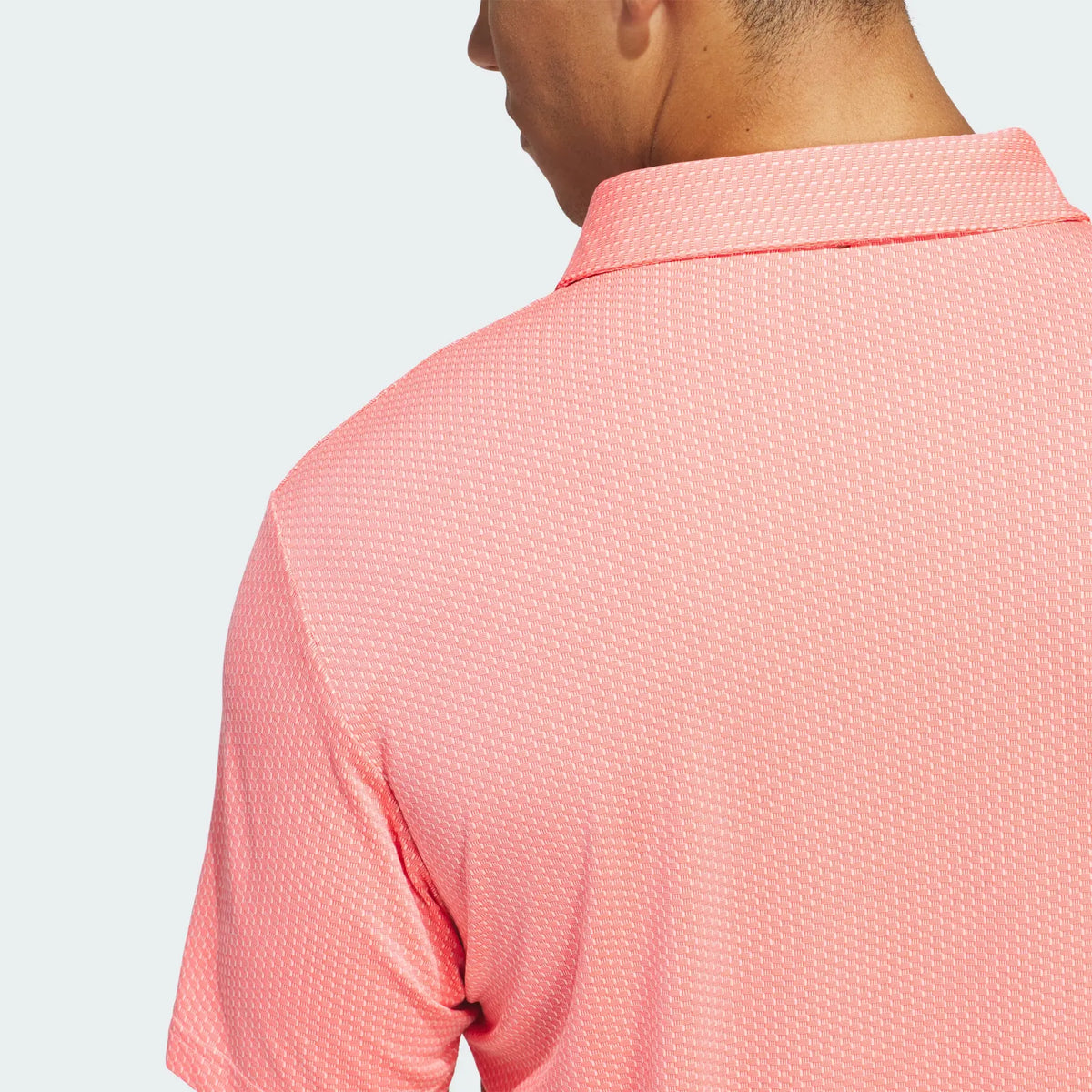 Adidas Men's Performance Textured Polo - Frozen Turbo/ Solar Turbo