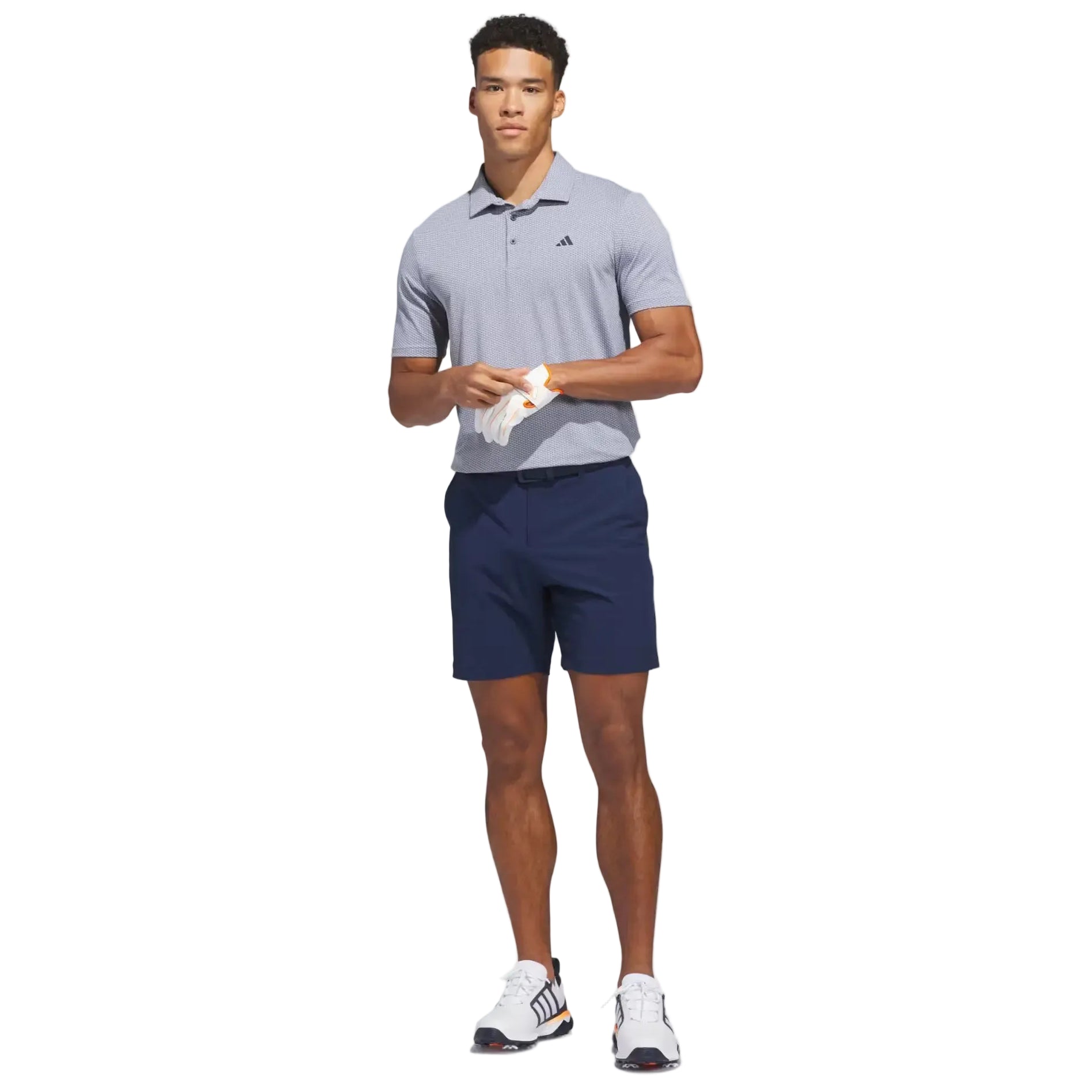 Adidas Performance Textured Polo - Navy