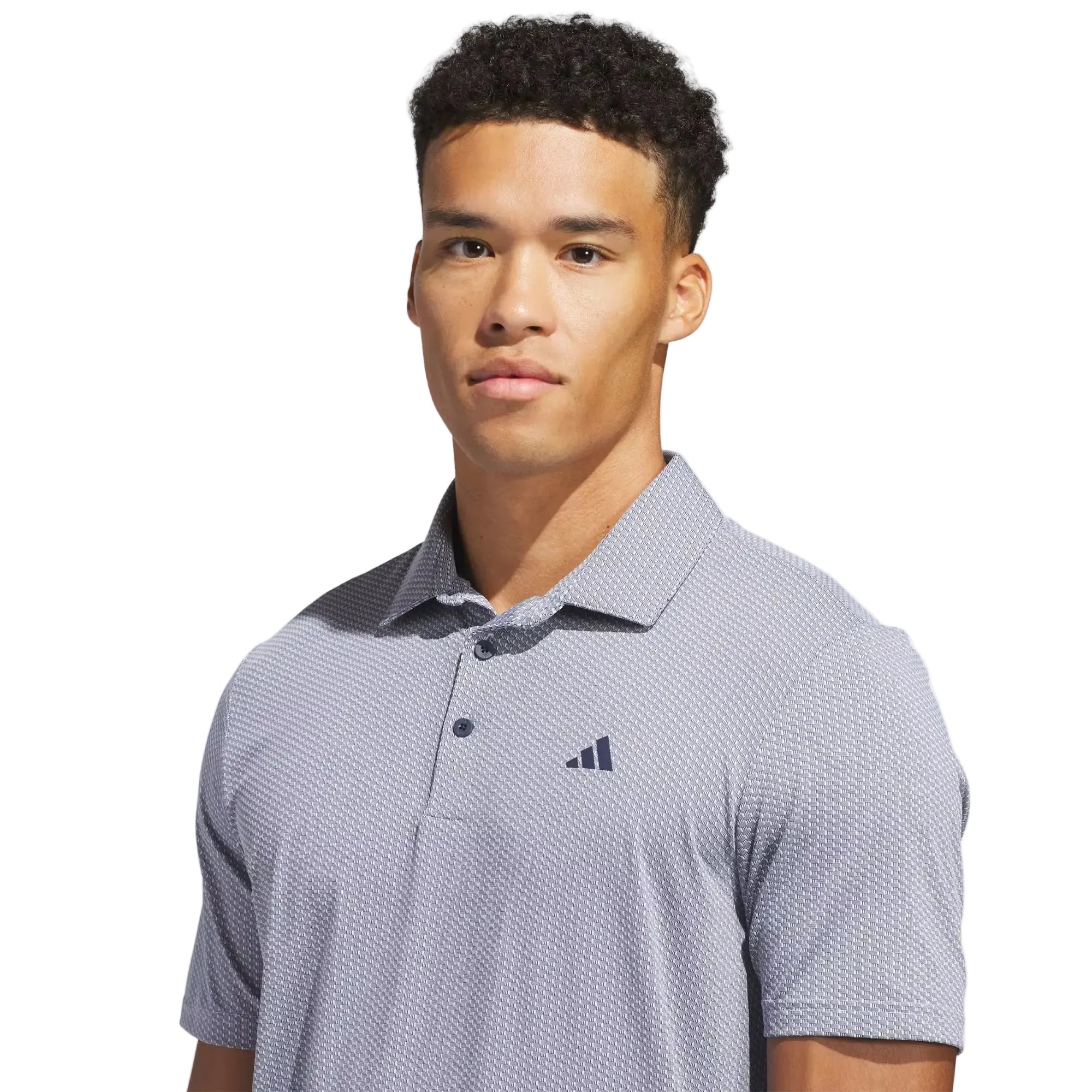 Adidas Performance Textured Polo - Navy