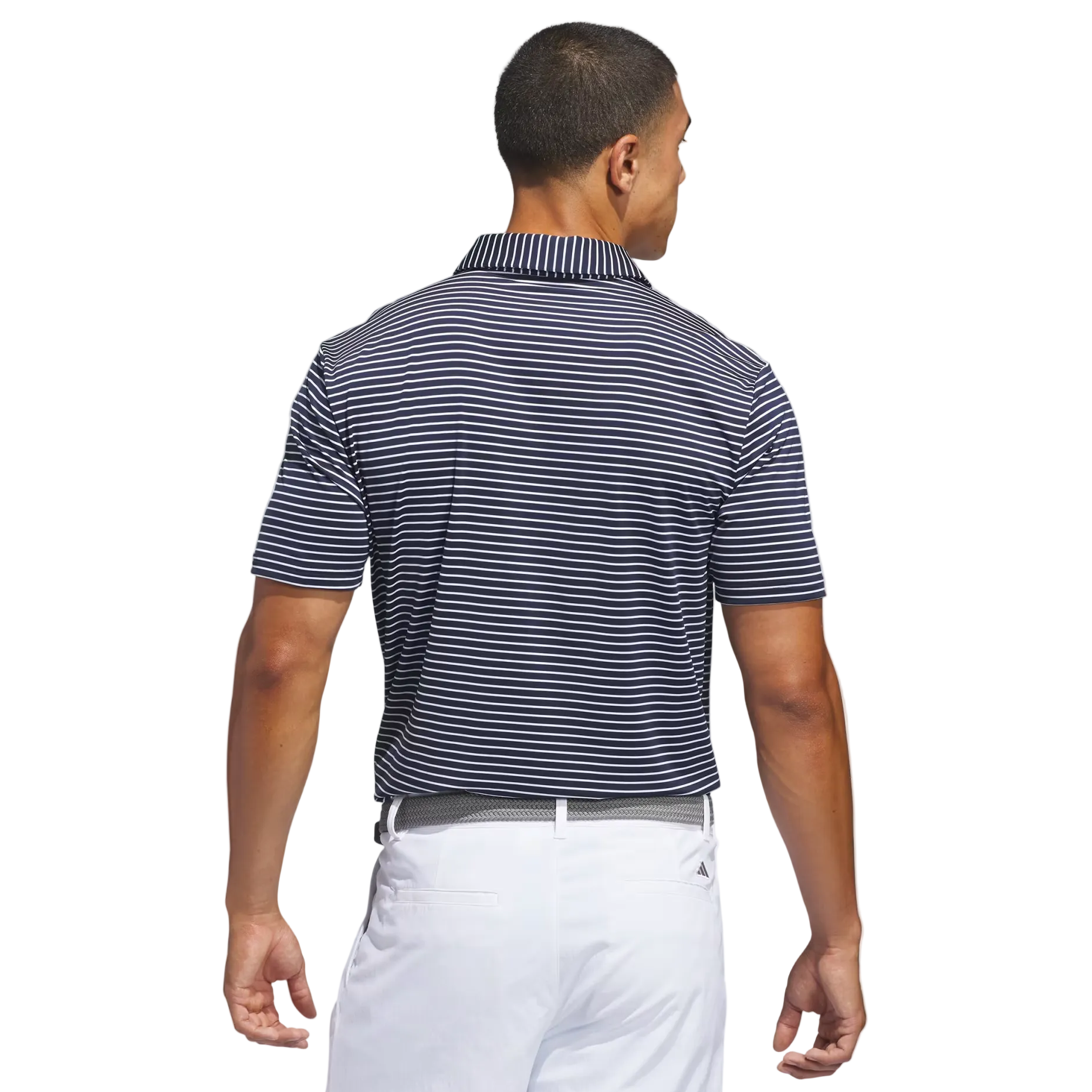 Adidas Performance Two-Colour Stripe Polo - Navy