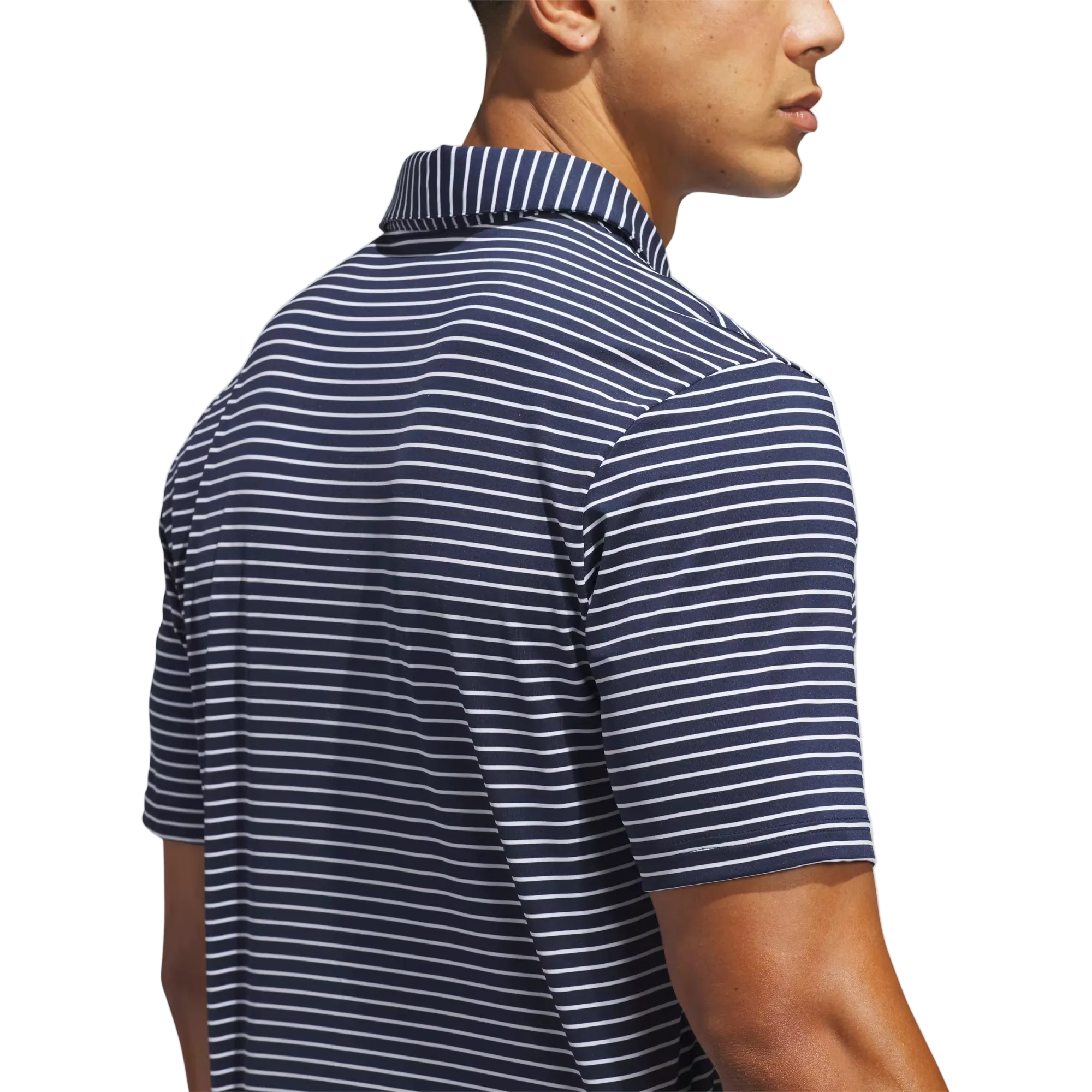 Adidas Performance Two-Colour Stripe Polo - Navy
