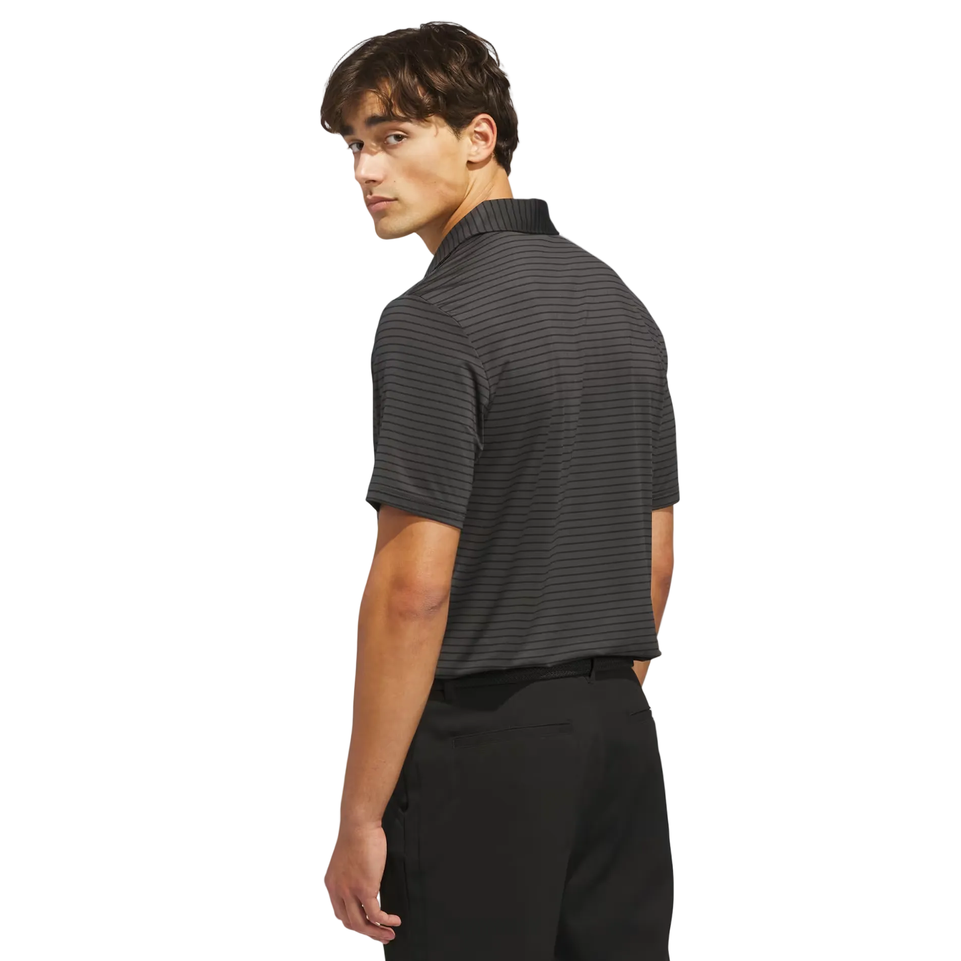 Adidas Performance Two-Colour Stripe Polo - Black