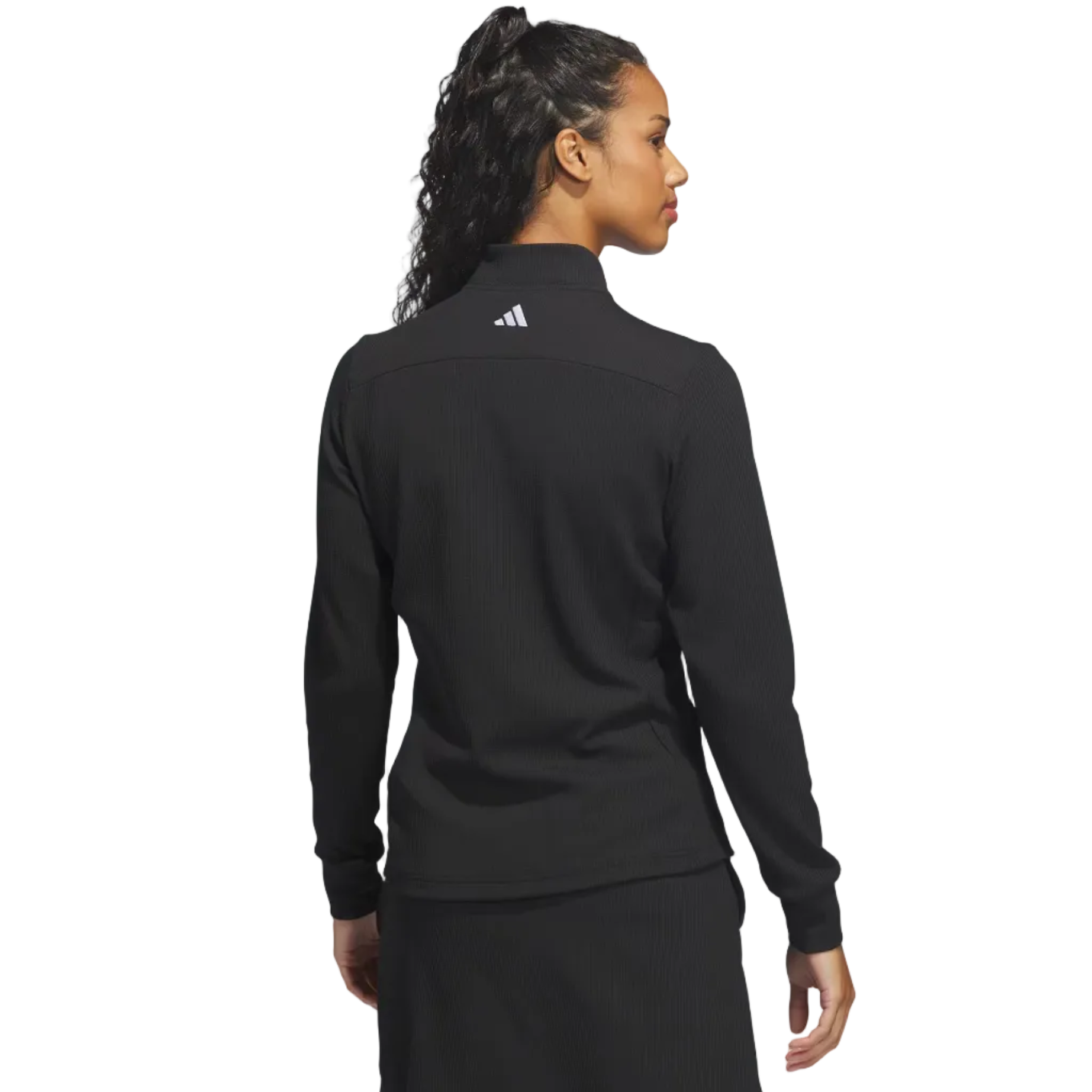 Adidas Ladies Textured Performance Jacket - Black