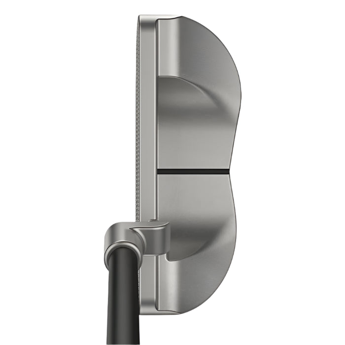 A silver Ping B60 putter with a shallow milled face and a center alignment line.