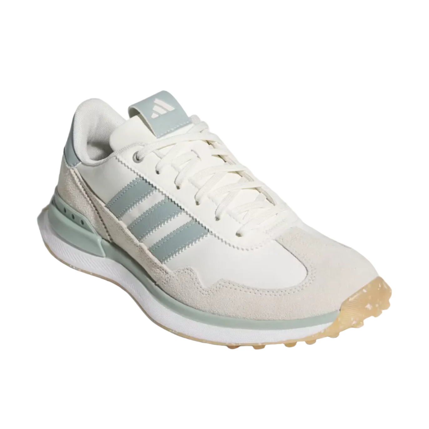 Adidas Ladies 26' S2G Textile Spikeless Golf Shoes - Off White / Wonder Sage / Wonder Quartz