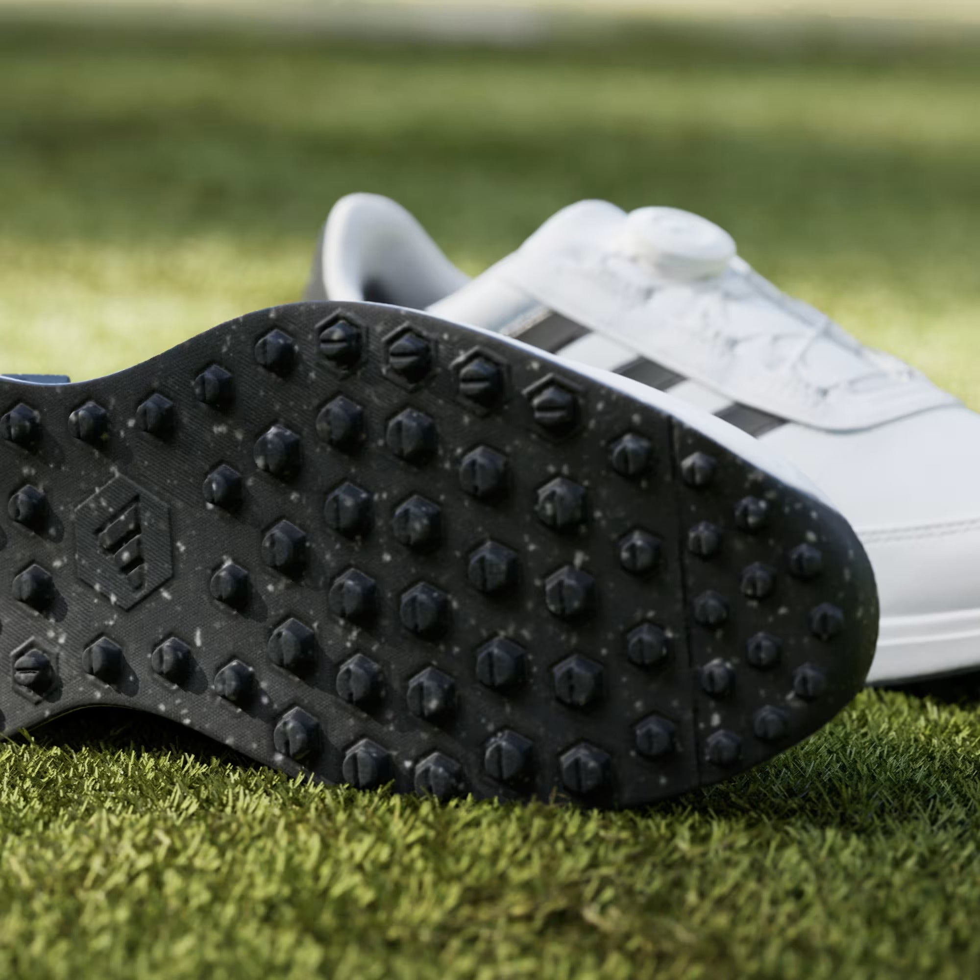 Adidas Men`s S2G Spikeless BOA Wide Golf Shoes - Cloud White/Core Black/Cloud