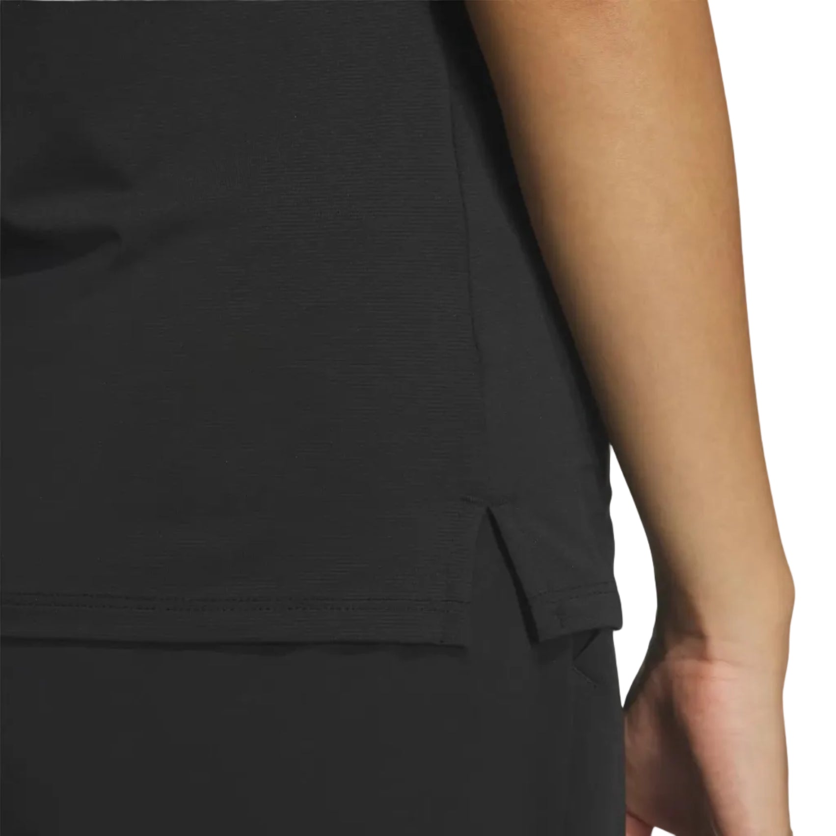 Adidas Ladies Short Sleeve Polo Shirt - Black